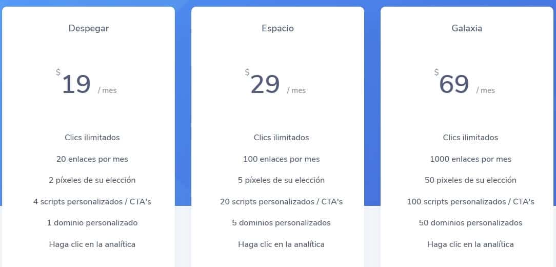 planes de precio rocketlink