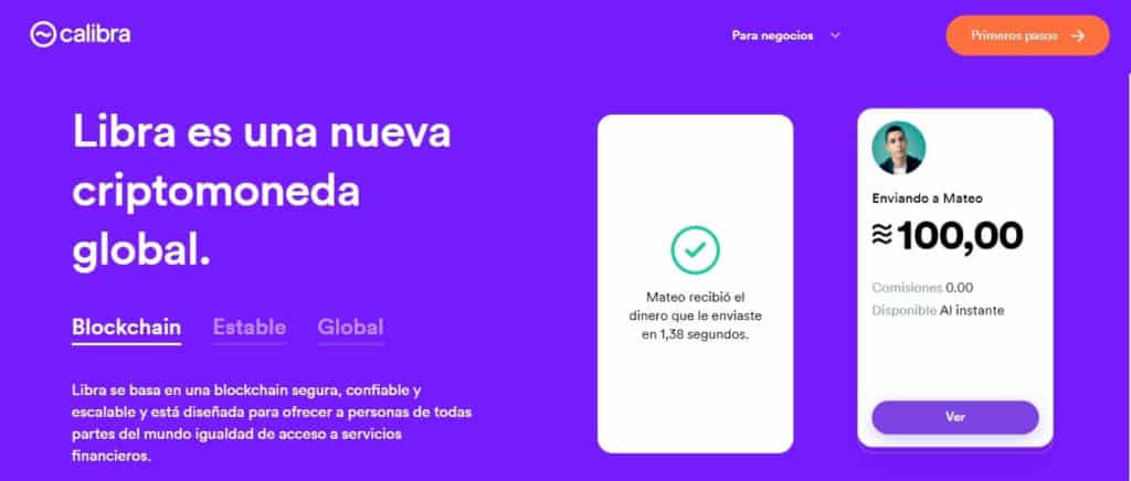 Calibra, sistema de pagos Faceboook Libra